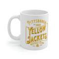 Pittsburgh Yellow Jackets Text Mug 11oz  Vintage Ice Hockey 11oz  