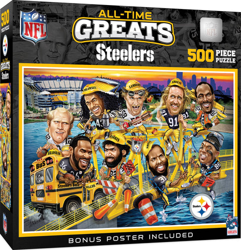 Pittsburgh Steelers - All Time Greats 500 Piece Puzzle Jigsaw Puzzles Masterpieces Puzzles