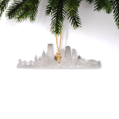 KPittsburgh Skyline Steel Ornament Ornament Keystone Steel Co.   