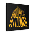 Steel Building Pittsburgh - Canvas Gallery Wrap Wall Art Canvas Printify