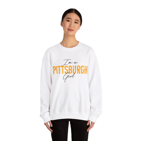 I'm a Pittsburgh Girl - Star Design - Unisex Heavy Blend™ Crewneck Sweatshirt