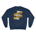 The Standard Is The Standard - Banner - Champion Crewneck Sweatshirt Sweatshirt Printify Navy S 