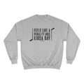 Feels Like a Penalty Box Kinda Day - Pittsburgh Hockey - Champion Crewneck Sweatshirt Sweatshirt Printify Light Steel S 