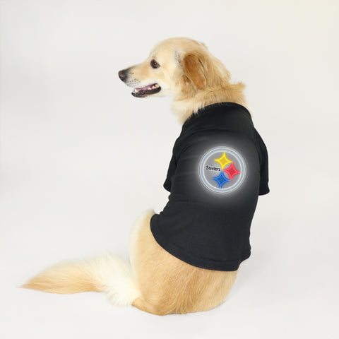 Pittsburgh Steelers Dog T-Shirt - Neon Pet Jersey Little Earth Productions   