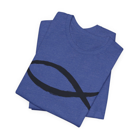 Christianity Fish Symbol - Unisex Jersey Short Sleeve Tee