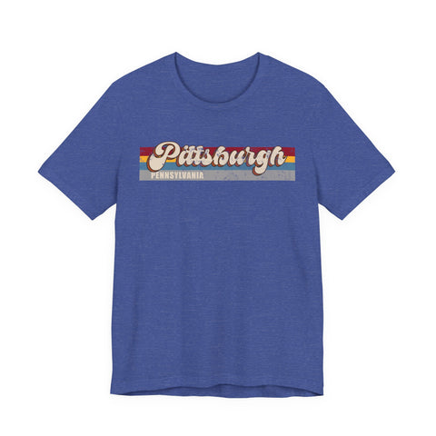 Pittsburgh PA Retro - Unisex Jersey Short Sleeve Tee
