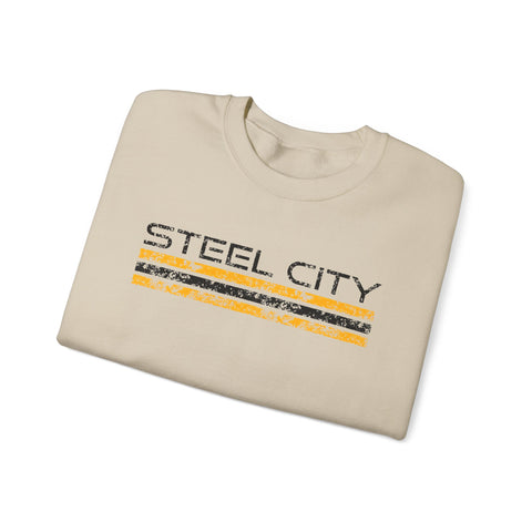 Vintage Steel City - Heavy Blend™ Crewneck Sweatshirt