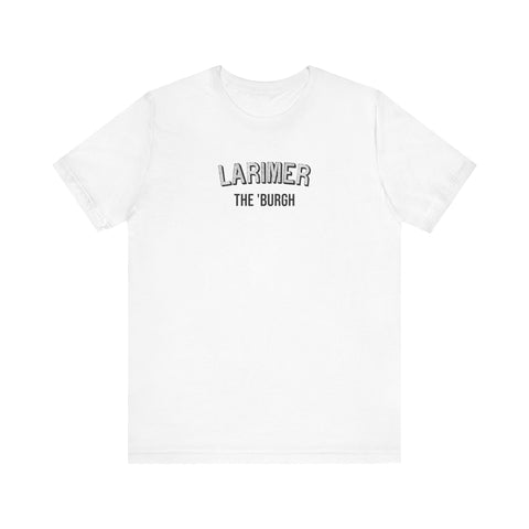 Larimer - The Burgh Neighborhood Series - Unisex Jersey Short Sleeve Tee T-Shirt Printify White S 