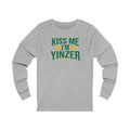 Kiss Me, I'm Yinzer - St. Patty's Day - Long Sleeve Tee Long-sleeve Printify XS Athletic Heather 
