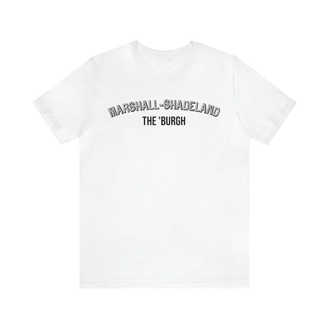 Marshall-Shadeland - The Burgh Neighborhood Series - Unisex Jersey Short Sleeve Tee T-Shirt Printify White S 