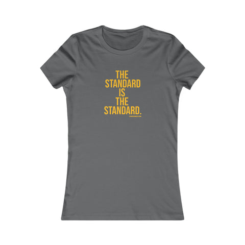 The Standard is the Standard Women's Slim Feminine Fit Tee T-Shirt Printify Asphalt S