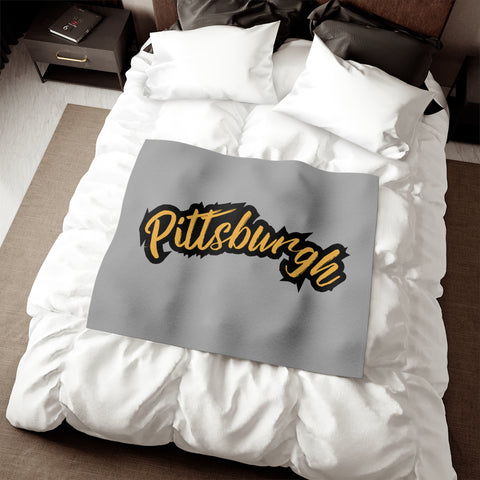 Pittsburgh Grunge - Sweatshirt Blanket
