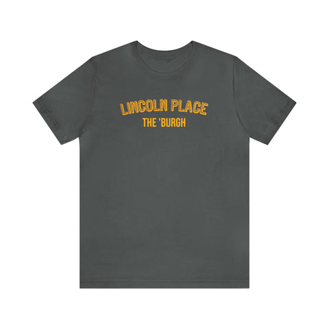 Lincoln Place  - The Burgh Neighborhood Series - Unisex Jersey Short Sleeve Tee T-Shirt Printify Asphalt S 