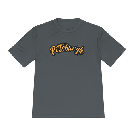 Pittsburgh Grunge - Sport-Tek Unisex Moisture Wicking Tee