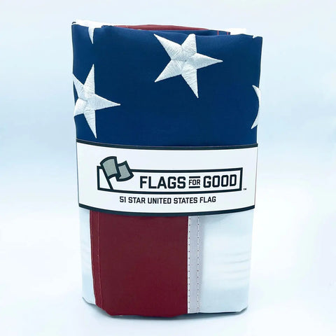 51-Star US Flag | Support DC Statehood with This Unique American Banner Flag Flags For Good   