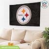 Pittsburgh Steelers Black Circle Logo Flag 3×5 Flag Turnovers Inc   