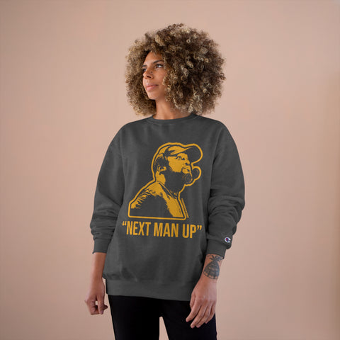 Next Man Up - Tomlin Quote - Champion Crewneck Sweatshirt Sweatshirt Printify   