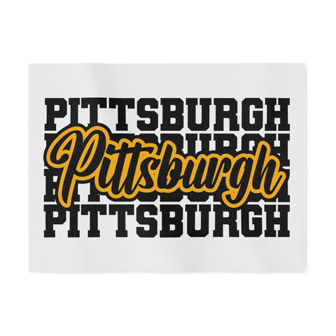 Pittsburgh Typography - TT Style - Sweatshirt Blanket