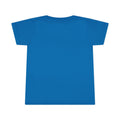 Back view of royal blue toddler T-shirt from the 'Cleveland smells like my diaper' novelty kidswear series.