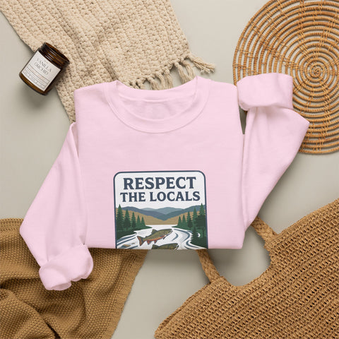 Respect the Locals River Steward Sweatshirt | Vintage National Park Wildlife