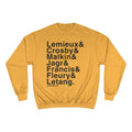 Famous Pittsburgh Penguins Ampersand - Champion Crewneck Sweatshirt Sweatshirt Printify Gold S 