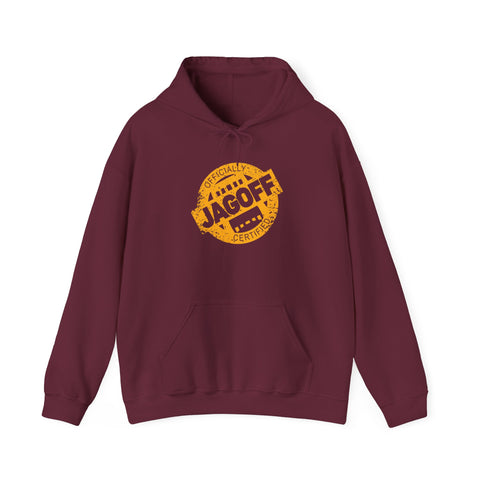 Certified Jagoff Hooded Sweatshirt Unisex Heavy Blend™ Hoodie Printify S Maroon