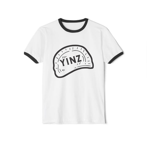 Yinz Pierogi - Unisex Cotton Ringer T-Shirt