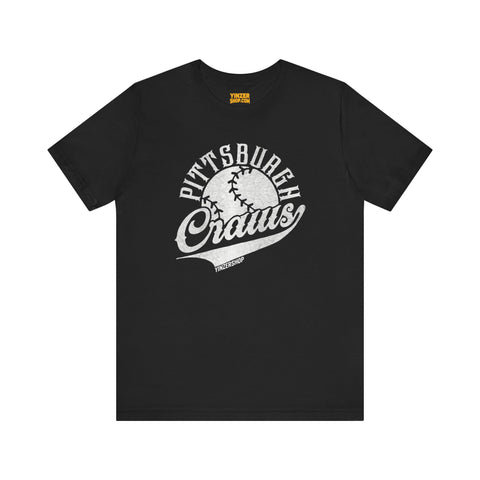 Pittsburgh Craws - Pittsburgh Crawfords - Retro Baseball - Short Sleeve Tee T-Shirt Printify Black S 