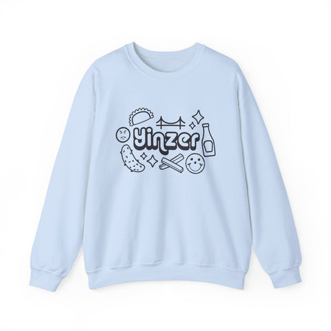 Yinzer Icon Doodles Heavy Blend™ Crewneck Sweatshirt