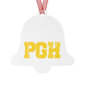 Pittsburgh Merry Christmas Yinz Guys Metal Ornaments Home Decor Printify Bell One Size