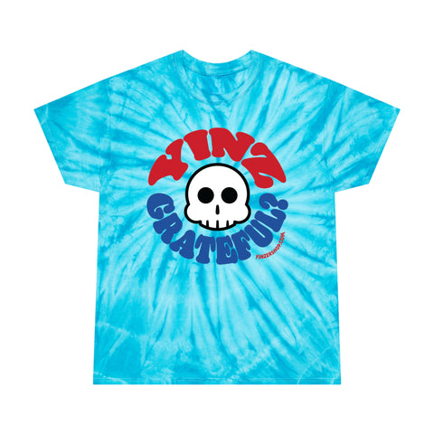 Yinz Grateful? Tie-Dye Tee, Cyclone T-Shirt Printify Turquoise S