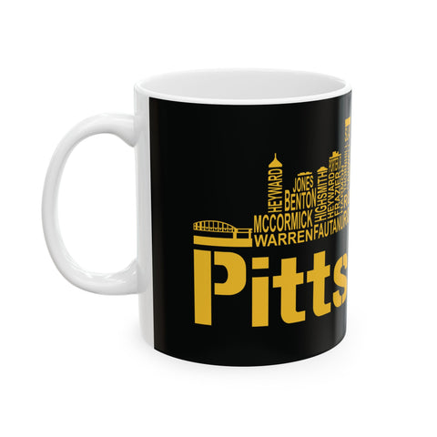 Pittsburgh Football Team Names -  Coffee Mugs (11oz, 15oz)