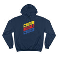 Coal Iron Scrap Champion Hoodie Hoodie Printify Navy S 