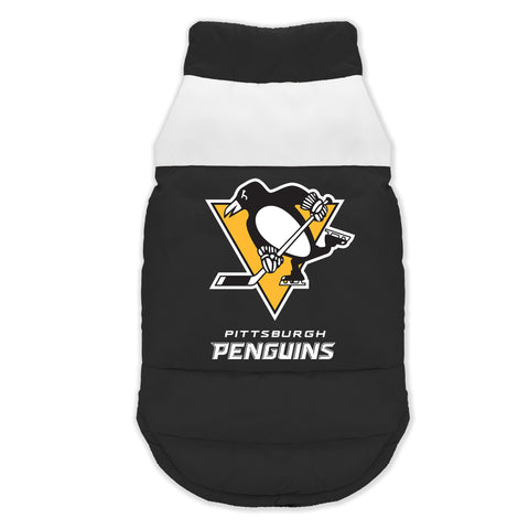 Pittsburgh Penguins Pet Parka Puff Vest Pittsburgh Penguins Little Earth Productions   