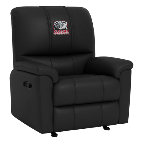 Rocker Recliner with Alabama Crimson Tide Elephant Logo