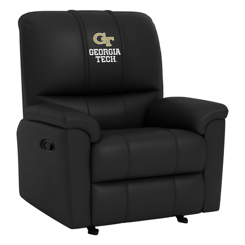 Rocker Recliner with Georgia Tech Yellow Jackets Wordmark Logo