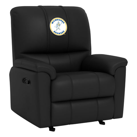 Rocker Recliner with Milwaukee Brewers Cooperstown Primary