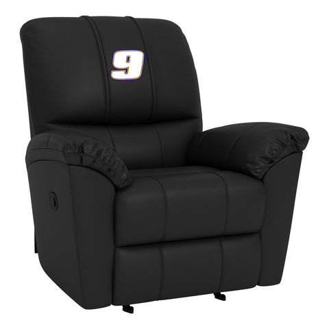 Rocker Recliner with Chase Elliott #9 White Logo