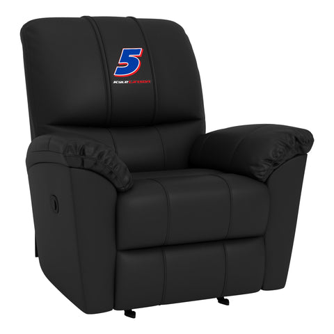 Rocker Recliner with Kyle Larson #5 Name Rail Logo