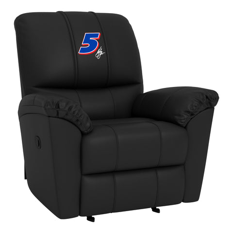 Rocker Recliner with Kyle Larson #5 Signature Logo