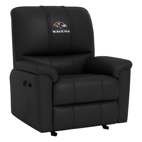 Rocker Recliner with Baltimore Ravens Secondary Logo