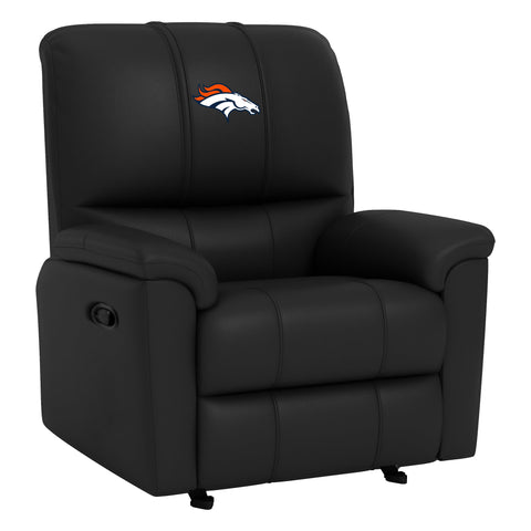Rocker Recliner with Denver Broncos Primary Logo