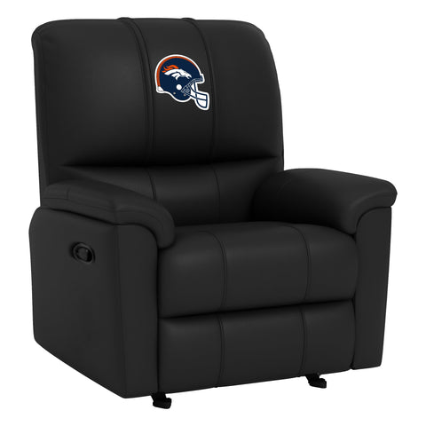 Rocker Recliner with Denver Broncos Helmet Logo