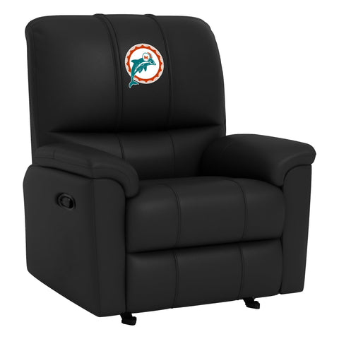 Rocker Recliner with Miami Dolphins Alternate Logo