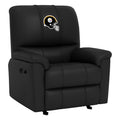 Rocker Recliner with Pittsburgh Steelers Helmet Logo Recliner Chair Zipchair   