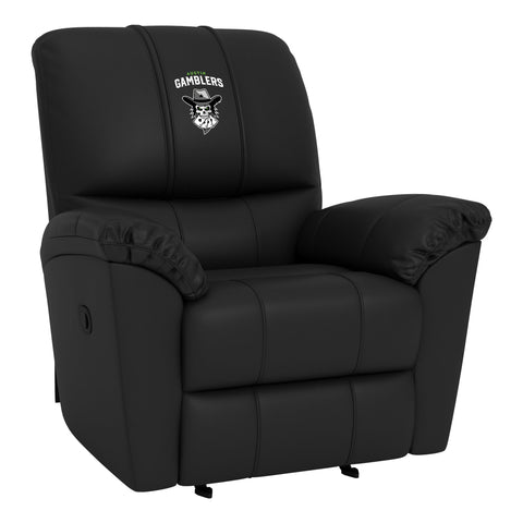 Rocker Recliner with Austin Gamblers Primary Logo