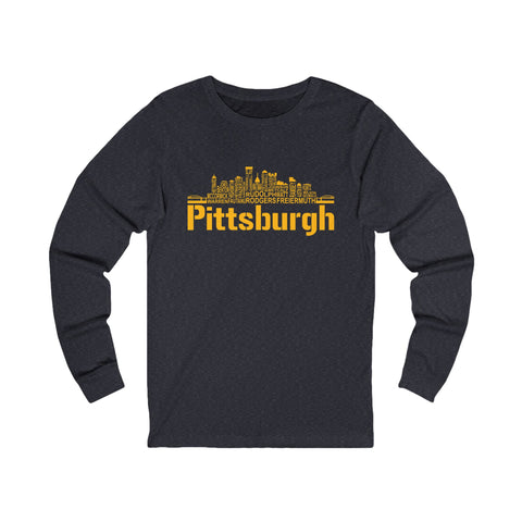 Pittsburgh Football Team Names - Unisex Long Sleeve Tee