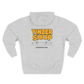 YinzerShop Serving Since 2015 - Print on back- Lane Seven LS14001 Three-Panel Fleece Hoodie Hoodie Printify S Heather Grey