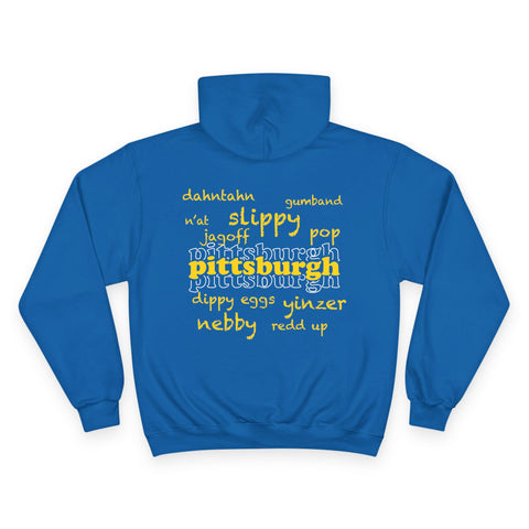 Pittsburgh Yinzerisms - Design on the Back - Hoodie