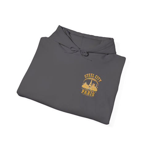 Steel City Paris - Unisex Heavy Blend™ Hooded Sweatshirt (Design on Back)